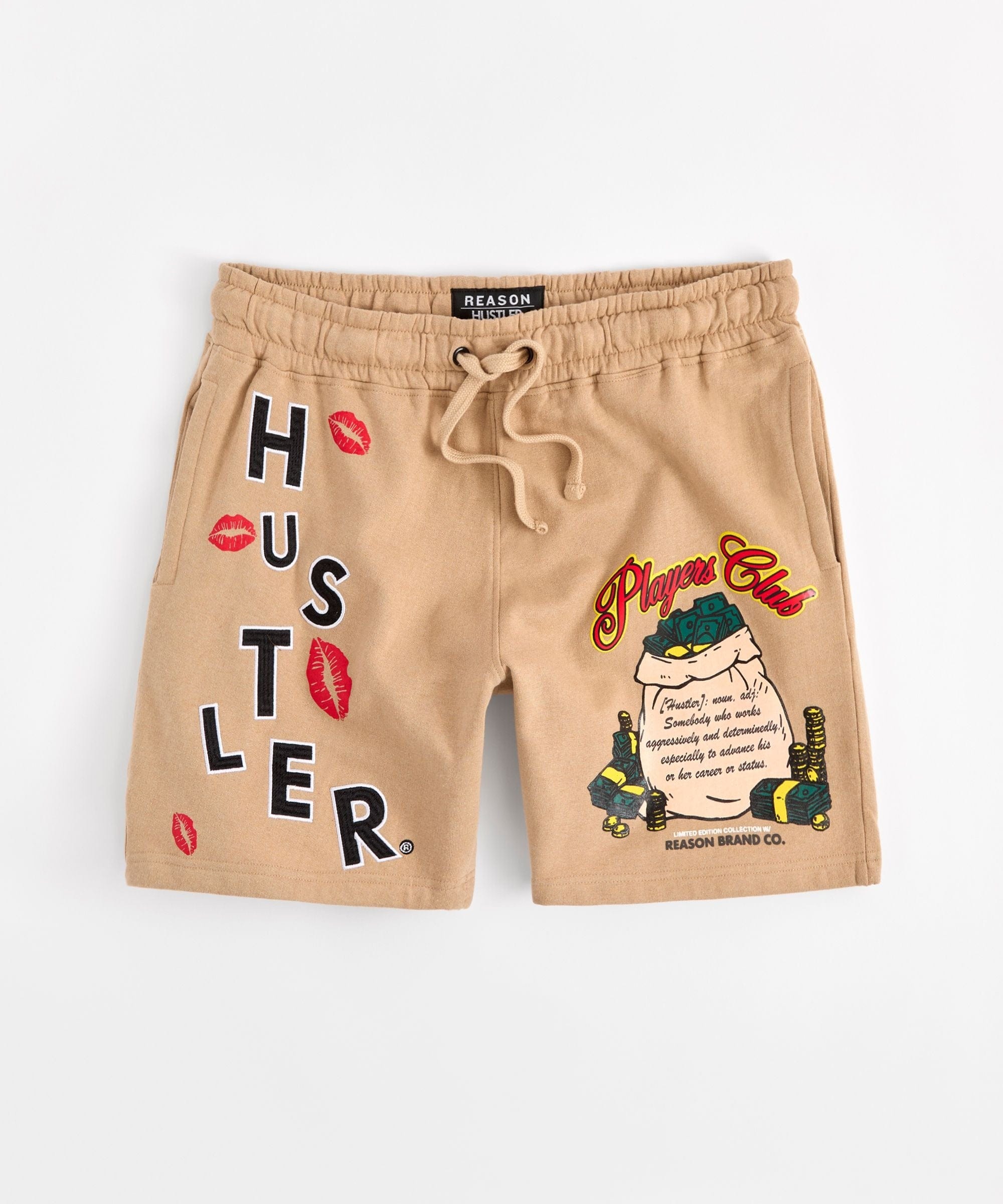 Hustler Players Club Short - Clay